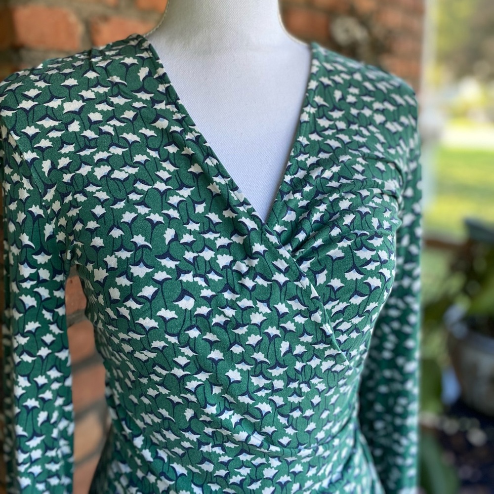 Boden Wrap Front Jersey Top